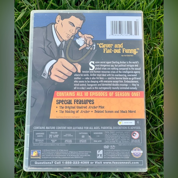 Complete Season One 2 Disc ARCHER DVD Set - Picture 7 of 10